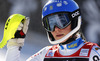 Fourth placed Frida Hansdotter of Sweden reacts in the finish of the second run of the women slalom race of Audi FIS Alpine skiing World cup on Sljeme above Zagreb, Croatia. Women Snow Queen Trophy slalom race of Audi FIS Alpine skiing World cup season 2014-2015, was held on Sunday, 4th of January 2015 on Sljeme above Zagreb, Croatia.
