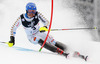 Mattias Hargin of Sweden skiing in the first run of the men slalom race of Audi FIS Alpine skiing World cup on Sljeme above Zagreb, Croatia. Men Snow Queen Trophy slalom race of Audi FIS Alpine skiing World cup season 2014-2015, was held on Tuesday, 6th of January 2015 on Sljeme above Zagreb, Croatia.
