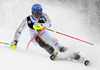  skiing in the first run of the men slalom race of Audi FIS Alpine skiing World cup on Sljeme above Zagreb, Croatia. Men Snow Queen Trophy slalom race of Audi FIS Alpine skiing World cup season 2014-2015, was held on Tuesday, 6th of January 2015 on Sljeme above Zagreb, Croatia.
