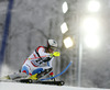 Daniel Yule of Switzerland skiing in the first run of the men slalom race of Audi FIS Alpine skiing World cup on Sljeme above Zagreb, Croatia. Men Snow Queen Trophy slalom race of Audi FIS Alpine skiing World cup season 2014-2015, was held on Tuesday, 6th of January 2015 on Sljeme above Zagreb, Croatia.
