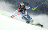 Justin Murisier of Switzerland skiing in the first run of the men slalom race of Audi FIS Alpine skiing World cup on Sljeme above Zagreb, Croatia. Men Snow Queen Trophy slalom race of Audi FIS Alpine skiing World cup season 2014-2015, was held on Tuesday, 6th of January 2015 on Sljeme above Zagreb, Croatia.
