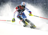 Bernhard Niederberger of Switzerland skiing in the first run of the men slalom race of Audi FIS Alpine skiing World cup on Sljeme above Zagreb, Croatia. Men Snow Queen Trophy slalom race of Audi FIS Alpine skiing World cup season 2014-2015, was held on Tuesday, 6th of January 2015 on Sljeme above Zagreb, Croatia.
