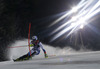 Bernhard Niederberger of Switzerland skiing in the second run of the men slalom race of Audi FIS Alpine skiing World cup on Sljeme above Zagreb, Croatia. Men Snow Queen Trophy slalom race of Audi FIS Alpine skiing World cup season 2014-2015, was held on Tuesday, 6th of January 2015 on Sljeme above Zagreb, Croatia.
