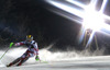 Winner Marcel Hirscher of Austria skiing in the second run of the men slalom race of Audi FIS Alpine skiing World cup on Sljeme above Zagreb, Croatia. Men Snow Queen Trophy slalom race of Audi FIS Alpine skiing World cup season 2014-2015, was held on Tuesday, 6th of January 2015 on Sljeme above Zagreb, Croatia.
