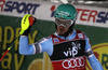 Second placed Felix Neureuther of Germany reacts in finish of the second run of the men slalom race of Audi FIS Alpine skiing World cup on Sljeme above Zagreb, Croatia. Men Snow Queen Trophy slalom race of Audi FIS Alpine skiing World cup season 2014-2015, was held on Tuesday, 6th of January 2015 on Sljeme above Zagreb, Croatia.
