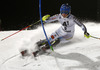 Maria Pietilae-Holmner of Sweden skiing in the first run of the women night slalom race of Audi FIS Alpine skiing World cup Flachau, Austria. Women night slalom race of Audi FIS Alpine skiing World cup season 2014-2015, was held on Tuesday, 13th of January 2015 in Flachau, Austria
