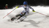 Maria Pietilae-Holmner of Sweden skiing in the first run of the women night slalom race of Audi FIS Alpine skiing World cup Flachau, Austria. Women night slalom race of Audi FIS Alpine skiing World cup season 2014-2015, was held on Tuesday, 13th of January 2015 in Flachau, Austria
