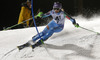 Tina Maze of Slovenia skiing in the first run of the women night slalom race of Audi FIS Alpine skiing World cup Flachau, Austria. Women night slalom race of Audi FIS Alpine skiing World cup season 2014-2015, was held on Tuesday, 13th of January 2015 in Flachau, Austria
