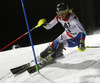 Wendy Holdener of Switzerland skiing in the first run of the women night slalom race of Audi FIS Alpine skiing World cup Flachau, Austria. Women night slalom race of Audi FIS Alpine skiing World cup season 2014-2015, was held on Tuesday, 13th of January 2015 in Flachau, Austria
