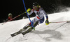 Wendy Holdener of Switzerland skiing in the first run of the women night slalom race of Audi FIS Alpine skiing World cup Flachau, Austria. Women night slalom race of Audi FIS Alpine skiing World cup season 2014-2015, was held on Tuesday, 13th of January 2015 in Flachau, Austria
