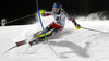 Bernadette Schild of Austria skiing in the first run of the women night slalom race of Audi FIS Alpine skiing World cup Flachau, Austria. Women night slalom race of Audi FIS Alpine skiing World cup season 2014-2015, was held on Tuesday, 13th of January 2015 in Flachau, Austria
