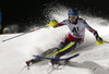 Bernadette Schild of Austria skiing in the first run of the women night slalom race of Audi FIS Alpine skiing World cup Flachau, Austria. Women night slalom race of Audi FIS Alpine skiing World cup season 2014-2015, was held on Tuesday, 13th of January 2015 in Flachau, Austria
