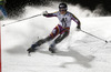 Nina Loeseth of Norway skiing in the first run of the women night slalom race of Audi FIS Alpine skiing World cup Flachau, Austria. Women night slalom race of Audi FIS Alpine skiing World cup season 2014-2015, was held on Tuesday, 13th of January 2015 in Flachau, Austria
