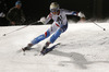 Michelle Gisin of Switzerland skiing in the first run of the women night slalom race of Audi FIS Alpine skiing World cup Flachau, Austria. Women night slalom race of Audi FIS Alpine skiing World cup season 2014-2015, was held on Tuesday, 13th of January 2015 in Flachau, Austria
