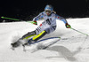 Barbara Wirth of Germany skiing in the first run of the women night slalom race of Audi FIS Alpine skiing World cup Flachau, Austria. Women night slalom race of Audi FIS Alpine skiing World cup season 2014-2015, was held on Tuesday, 13th of January 2015 in Flachau, Austria
