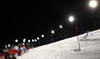 Nathalie Eklund of Sweden skiing in the first run of the women night slalom race of Audi FIS Alpine skiing World cup Flachau, Austria. Women night slalom race of Audi FIS Alpine skiing World cup season 2014-2015, was held on Tuesday, 13th of January 2015 in Flachau, Austria
