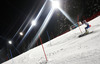 Charlotte Chable of Switzerland skiing in the first run of the women night slalom race of Audi FIS Alpine skiing World cup Flachau, Austria. Women night slalom race of Audi FIS Alpine skiing World cup season 2014-2015, was held on Tuesday, 13th of January 2015 in Flachau, Austria
