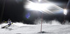 Mikaela Shiffrin of USA skiing in the first run of the women night slalom race of Audi FIS Alpine skiing World cup Flachau, Austria. Women night slalom race of Audi FIS Alpine skiing World cup season 2014-2015, was held on Tuesday, 13th of January 2015 in Flachau, Austria
