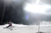 Kathrin Zettel of Austria skiing in the first run of the women night slalom race of Audi FIS Alpine skiing World cup Flachau, Austria. Women night slalom race of Audi FIS Alpine skiing World cup season 2014-2015, was held on Tuesday, 13th of January 2015 in Flachau, Austria
