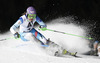 Sarka Strachova of Czech skiing in the first run of the women night slalom race of Audi FIS Alpine skiing World cup Flachau, Austria. Women night slalom race of Audi FIS Alpine skiing World cup season 2014-2015, was held on Tuesday, 13th of January 2015 in Flachau, Austria
