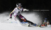 Nina Loeseth of Norway skiing in the first run of the women night slalom race of Audi FIS Alpine skiing World cup Flachau, Austria. Women night slalom race of Audi FIS Alpine skiing World cup season 2014-2015, was held on Tuesday, 13th of January 2015 in Flachau, Austria
