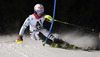 Marlene Schmotz of Germany skiing in the first run of the women night slalom race of Audi FIS Alpine skiing World cup Flachau, Austria. Women night slalom race of Audi FIS Alpine skiing World cup season 2014-2015, was held on Tuesday, 13th of January 2015 in Flachau, Austria
