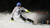 Sara Hector of Sweden skiing in the first run of the women night slalom race of Audi FIS Alpine skiing World cup Flachau, Austria. Women night slalom race of Audi FIS Alpine skiing World cup season 2014-2015, was held on Tuesday, 13th of January 2015 in Flachau, Austria
