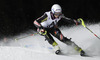 Leona Popovic of Croatia skiing in the first run of the women night slalom race of Audi FIS Alpine skiing World cup Flachau, Austria. Women night slalom race of Audi FIS Alpine skiing World cup season 2014-2015, was held on Tuesday, 13th of January 2015 in Flachau, Austria
