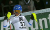 Tenth placed Charlotta Saefvenberg of Sweden reacts in finish of the second run of the women night slalom race of Audi FIS Alpine skiing World cup Flachau, Austria. Women night slalom race of Audi FIS Alpine skiing World cup season 2014-2015, was held on Tuesday, 13th of January 2015 in Flachau, Austria
