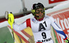 Fourth placed Wendy Holdener of Switzerland reacts in finish of the second run of the women night slalom race of Audi FIS Alpine skiing World cup Flachau, Austria. Women night slalom race of Audi FIS Alpine skiing World cup season 2014-2015, was held on Tuesday, 13th of January 2015 in Flachau, Austria
