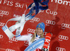 Winner Frida Hansdotter of Sweden celebrates her victory in the women night slalom race of Audi FIS Alpine skiing World cup Flachau, Austria. Women night slalom race of Audi FIS Alpine skiing World cup season 2014-2015, was held on Tuesday, 13th of January 2015 in Flachau, Austria
