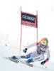 Dominique Gisin of Switzerland in action during the ladies Downhill of the Cortina FIS Ski Alpine World Cup at the Olympia delle Tofane course in Cortina d Ampezzo, Italy on 2015/01/18.
