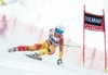 Larisa Yurkiw of Canada in action during the ladies Downhill of the Cortina FIS Ski Alpine World Cup at the Olympia delle Tofane course in Cortina d Ampezzo, Italy on 2015/01/18.
