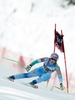 Tina Maze of Slovenia in action during the ladies Downhill of the Cortina FIS Ski Alpine World Cup at the Olympia delle Tofane course in Cortina d Ampezzo, Italy on 2015/01/18.
