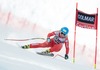 Verena Stuffer of Italy in action during the ladies Downhill of the Cortina FIS Ski Alpine World Cup at the Olympia delle Tofane course in Cortina d Ampezzo, Italy on 2015/01/18.
