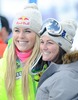 1st placed Lindsey Vonn of the USA reacts after the ladies Downhill of the Cortina FIS Ski Alpine World Cup at the Olympia delle Tofane course in Cortina d Ampezzo, Italy on 2015/01/18.
