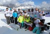 1st placed Lindsey Vonn of the USA with her team after her the ladies Downhill of the Cortina FIS Ski Alpine World Cup at the Olympia delle Tofane course in Cortina d Ampezzo, Italy on 2015/01/18.
