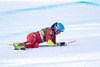 Daniela Merighetti of Italy crashes during the ladies SuperG of the Cortina FIS Ski Alpine World Cup at the Olympia delle Tofane course in Cortina d Ampezzo, Italy on 2015/01/19.
