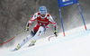 Third placed Georg Streitberger of Austria skiing in the men super-g race of Audi FIS Alpine skiing World cup in Kitzbuehel, Austria. Men super-g race of Audi FIS Alpine skiing World cup season 2014-2015, was held on Friday, 23rd of January 2015 on Hahnenkamm course in Kitzbuehel, Austria
