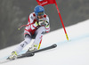 Second placed Matthias Mayer of Austria skiing in the men super-g race of Audi FIS Alpine skiing World cup in Kitzbuehel, Austria. Men super-g race of Audi FIS Alpine skiing World cup season 2014-2015, was held on Friday, 23rd of January 2015 on Hahnenkamm course in Kitzbuehel, Austria
