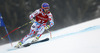 Fourth placed Adrien Theaux of France skiing in the men super-g race of Audi FIS Alpine skiing World cup in Kitzbuehel, Austria. Men super-g race of Audi FIS Alpine skiing World cup season 2014-2015, was held on Friday, 23rd of January 2015 on Hahnenkamm course in Kitzbuehel, Austria
