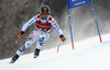 Klaus Brandner of Germany skiing in the men super-g race of Audi FIS Alpine skiing World cup in Kitzbuehel, Austria. Men super-g race of Audi FIS Alpine skiing World cup season 2014-2015, was held on Friday, 23rd of January 2015 on Hahnenkamm course in Kitzbuehel, Austria
