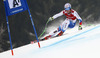 Thomas Tumler of Switzerland skiing in the men super-g race of Audi FIS Alpine skiing World cup in Kitzbuehel, Austria. Men super-g race of Audi FIS Alpine skiing World cup season 2014-2015, was held on Friday, 23rd of January 2015 on Hahnenkamm course in Kitzbuehel, Austria
