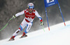 Thomas Tumler of Switzerland skiing in the men super-g race of Audi FIS Alpine skiing World cup in Kitzbuehel, Austria. Men super-g race of Audi FIS Alpine skiing World cup season 2014-2015, was held on Friday, 23rd of January 2015 on Hahnenkamm course in Kitzbuehel, Austria
