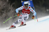 Andreas Sander of Germany skiing in the men super-g race of Audi FIS Alpine skiing World cup in Kitzbuehel, Austria. Men super-g race of Audi FIS Alpine skiing World cup season 2014-2015, was held on Friday, 23rd of January 2015 on Hahnenkamm course in Kitzbuehel, Austria
