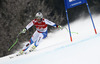 Silvan Zurbriggen of Switzerland skiing in the men super-g race of Audi FIS Alpine skiing World cup in Kitzbuehel, Austria. Men super-g race of Audi FIS Alpine skiing World cup season 2014-2015, was held on Friday, 23rd of January 2015 on Hahnenkamm course in Kitzbuehel, Austria
