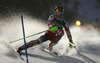 Second placed Marcel Hirscher of Austria skiing in slalom of the men alpine combined race of Audi FIS Alpine skiing World cup in Kitzbuehel, Austria. Men alpine combined race of Audi FIS Alpine skiing World cup season 2014-2015, was held on Friday, 23rd of January 2015 on Hahnenkamm course in Kitzbuehel, Austria
