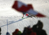 Second placed Marcel Hirscher of Austria skiing in slalom of the men alpine combined race of Audi FIS Alpine skiing World cup in Kitzbuehel, Austria. Men alpine combined race of Audi FIS Alpine skiing World cup season 2014-2015, was held on Friday, 23rd of January 2015 on Hahnenkamm course in Kitzbuehel, Austria
