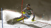 Winner Alexis Pinturault of France skiing in slalom of the men alpine combined race of Audi FIS Alpine skiing World cup in Kitzbuehel, Austria. Men alpine combined race of Audi FIS Alpine skiing World cup season 2014-2015, was held on Friday, 23rd of January 2015 on Hahnenkamm course in Kitzbuehel, Austria
