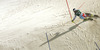 Winner Alexis Pinturault of France skiing in slalom of the men alpine combined race of Audi FIS Alpine skiing World cup in Kitzbuehel, Austria. Men alpine combined race of Audi FIS Alpine skiing World cup season 2014-2015, was held on Friday, 23rd of January 2015 on Hahnenkamm course in Kitzbuehel, Austria
